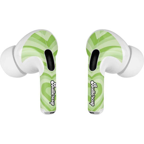 Cartoon Network Powerpuff Girls Buttercup Green Hearts Apple AirPods Pro Skin